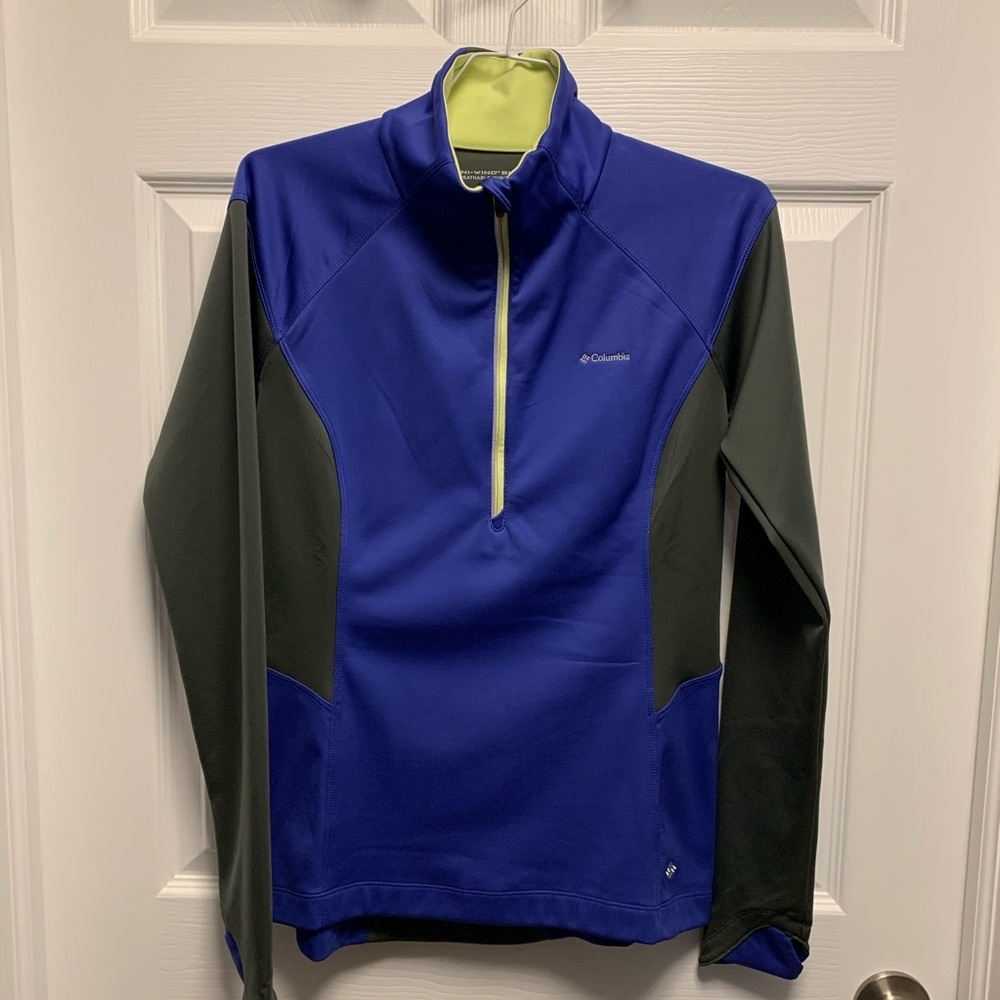 NWOT. Women’s Columbia Wind-Defend 1/2 Zip